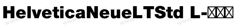 HelveticaNeueLTStd L字体转换